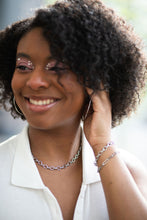 Load image into Gallery viewer, Silver Kay Hoops