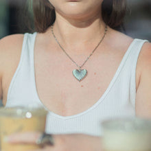 Load image into Gallery viewer, Silver Harlow Heart Necklace