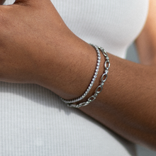 Load image into Gallery viewer, Silver Tennis Bracelet