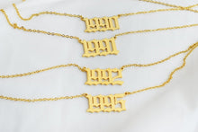 Load image into Gallery viewer, A Legend Was Born Year Necklace