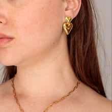 Load image into Gallery viewer, Double Heart Earrings
