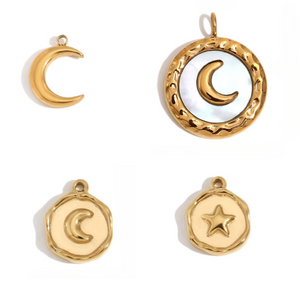 Moon & Star Charm