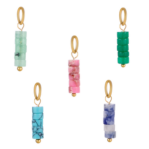 Stone Drop Charm