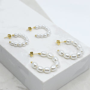 Baby Kimmy Pearl Hoops