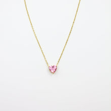 Load image into Gallery viewer, Paloma Pink Heart Necklace
