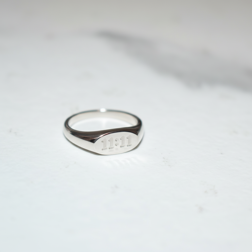 Silver Angel Number Ring 11:11 – TNT Goods