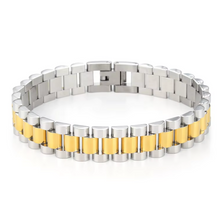 Load image into Gallery viewer, Mixed Metal Watch Band Bracelet
