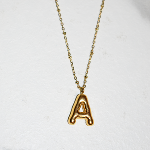 Bubble Initial Necklace