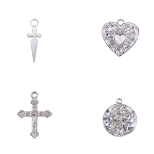 Silver Vintage Inspired Charm