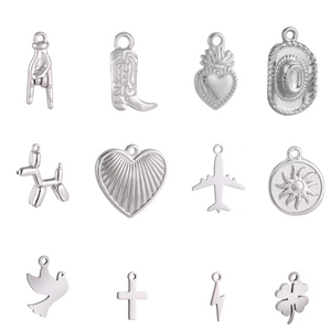 Silver Trendy Charms