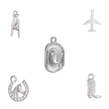 Load image into Gallery viewer, Silver Yeehaw Charms
