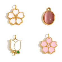 Load image into Gallery viewer, Pink &amp; White Charm
