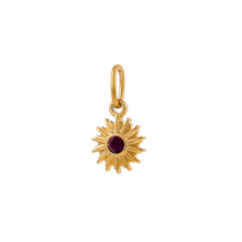 Load image into Gallery viewer, CZ Sun Charm
