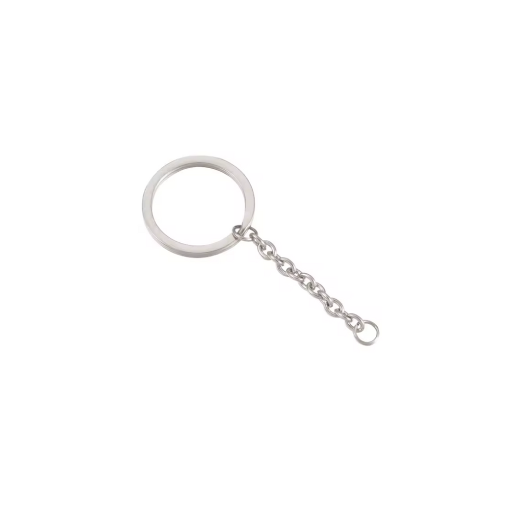 Silver Keychain for Charms