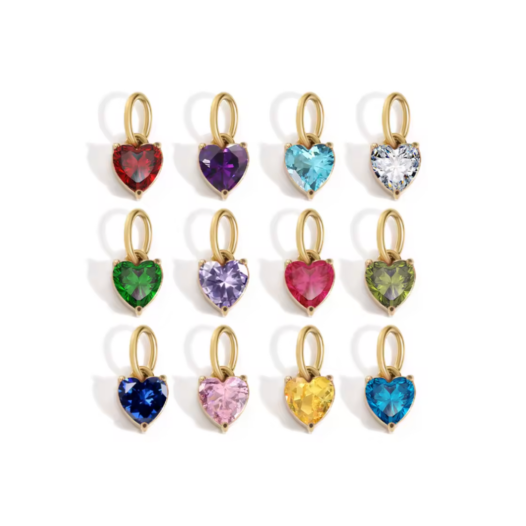 Heart Solitaire Charm