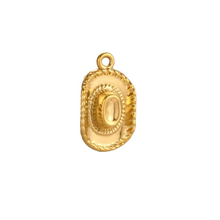 Load image into Gallery viewer, gold cowboy hat charm 
