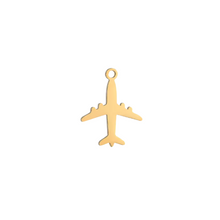 Load image into Gallery viewer, plane charm for charm bracelets and necklaces
