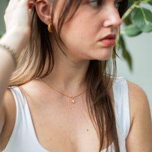 Load image into Gallery viewer, Woman wearing a white tank top with a blurred background
