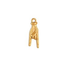 Load image into Gallery viewer, italian horn sigma hand rocker charm 

