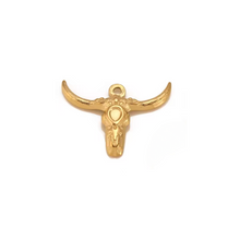 Load image into Gallery viewer, a longhorn long horn charm 

